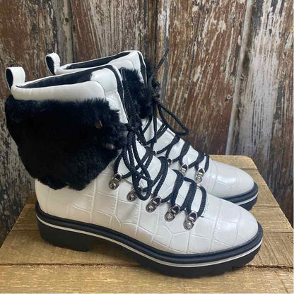 Sigerson Morrison 7.5 White & Black Boots