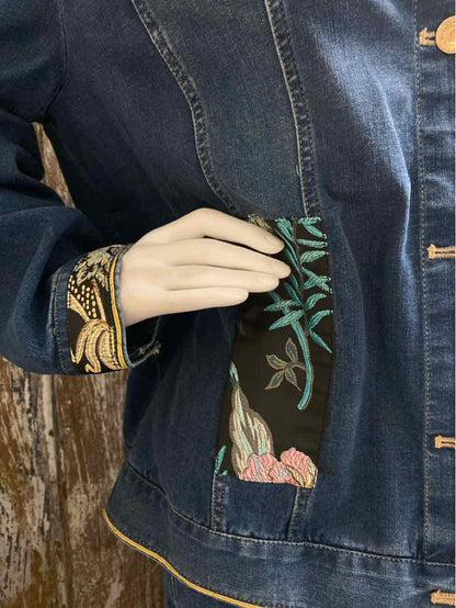 Chico's Size Medium Denim Jean Jacket