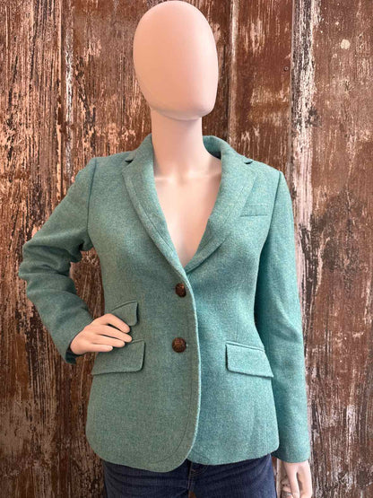 Talbots Size 4 (Small) Turquoise Blazer