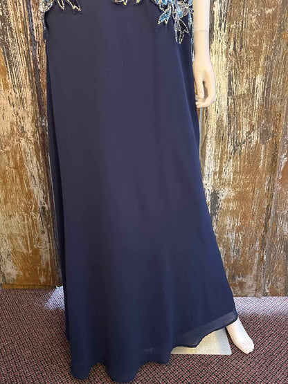 Adrianna Papell Size 22 Navy Evening Dress