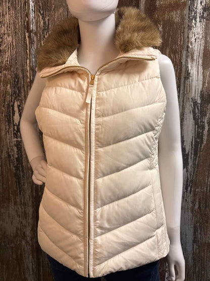 Talbots Size Small Petite Cream Vest