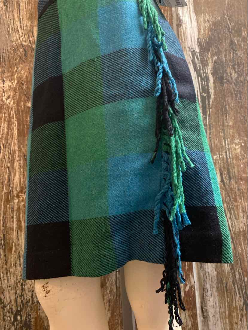 Talbots Size 2 blue/green plaid Skirt