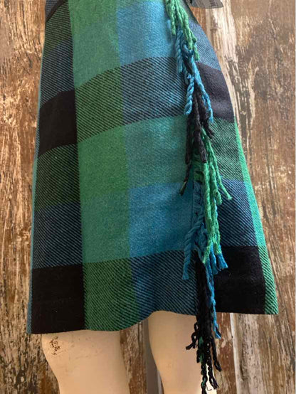 Talbots Size 2 blue/green plaid Skirt