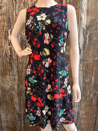 Tommy Hilfiger Size 4 (Small) Navy Floral Dress
