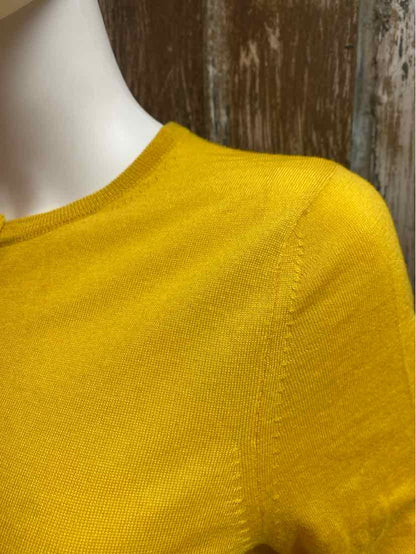 L. K. Bennett Size Large Yellow Cardigan