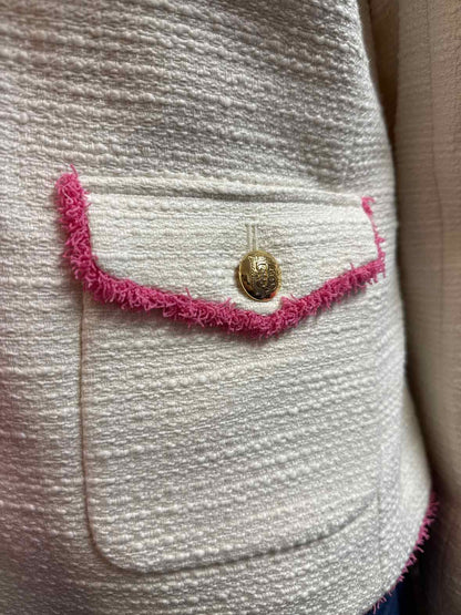 Talbots Size 4 (Small) Cream Blazer