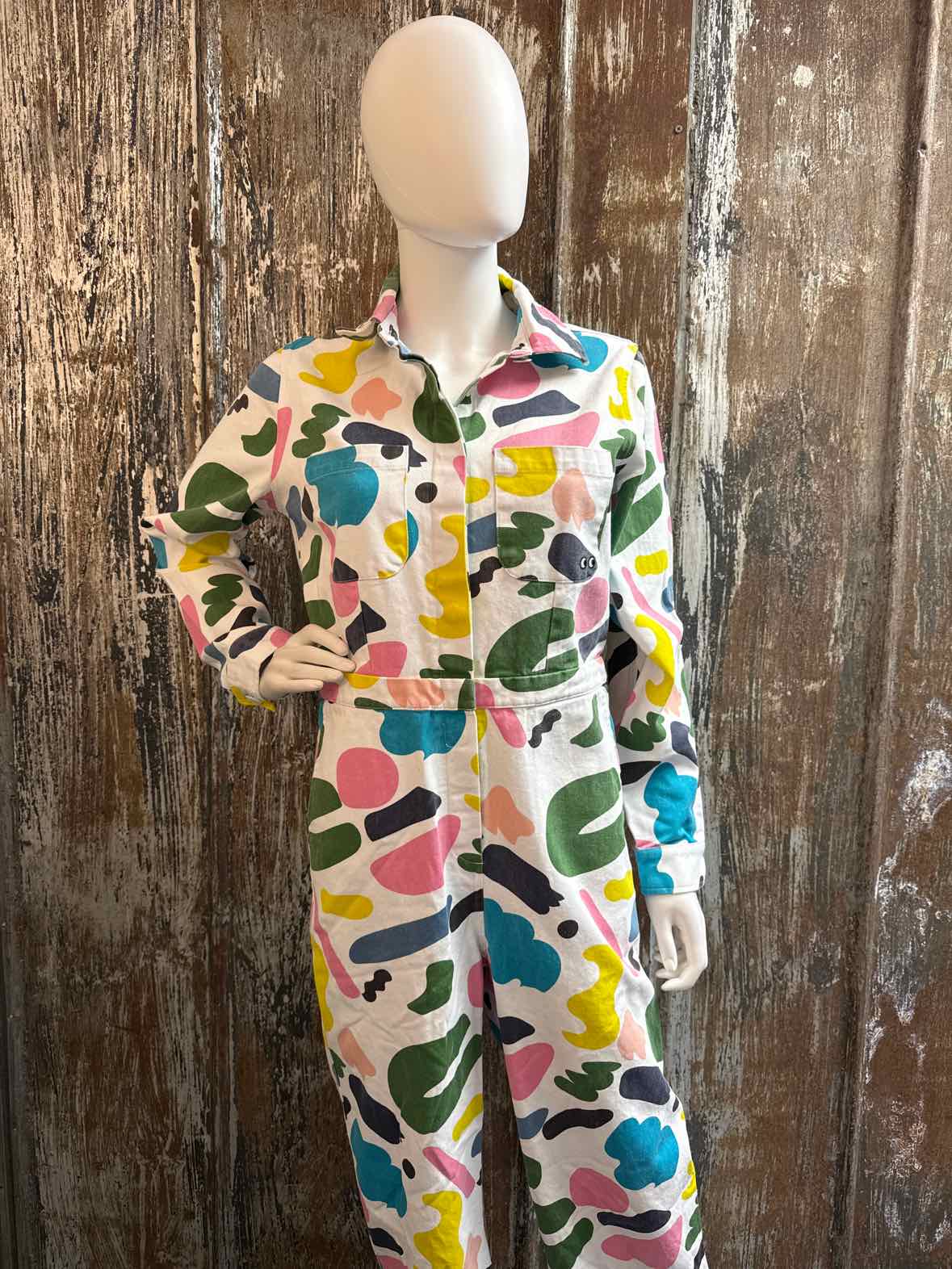 Lazy Oaf Lazy Oaf Size 8 (Medium) Multi Color Boiler Suit