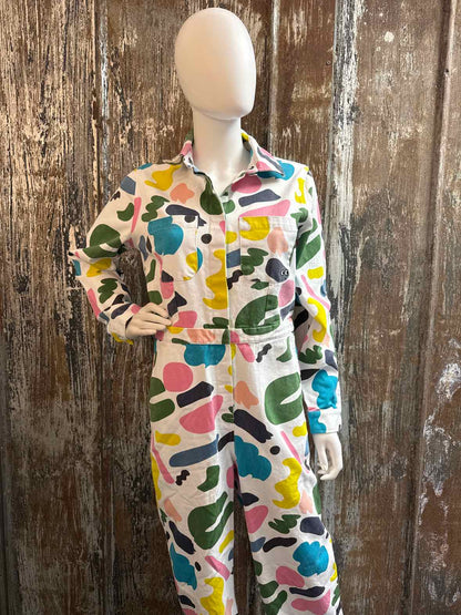 Lazy Oaf Lazy Oaf Size 8 (Medium) Multi Color Boiler Suit