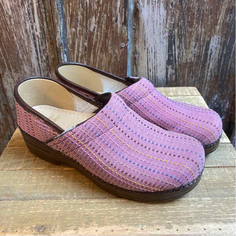 Dansko 10.5 Purple Print Shoes